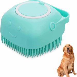 Dog Cat Bath Brush Soft Silicone Dog Rubber Bathing Brush Pet Grooming Shampoo