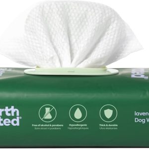 Earth Rated Dog Wipes, Hypoallergenic, Cleaning and Hydrating, for Grooming Paws